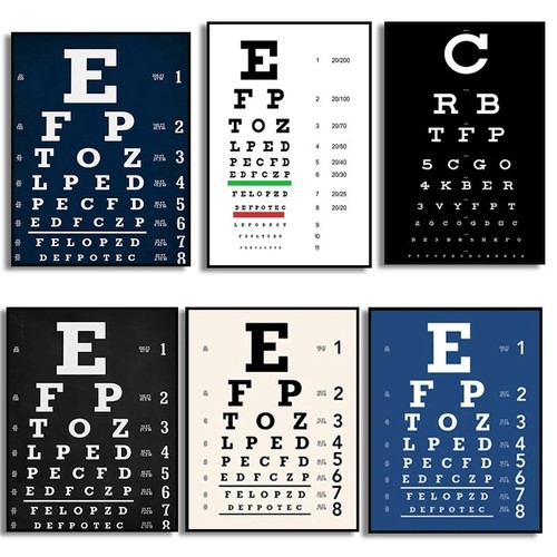Snellen eye chart - eye, charts