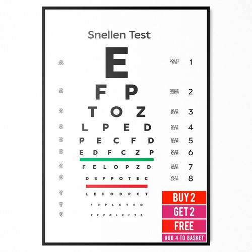 Snellen eye chart - snellen,