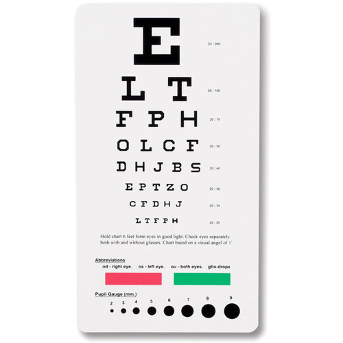 Snellen pocket eye - snellen, chart