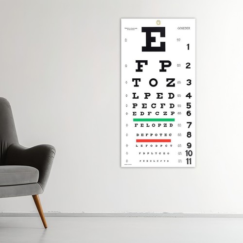Eye chart wall decor - chart,