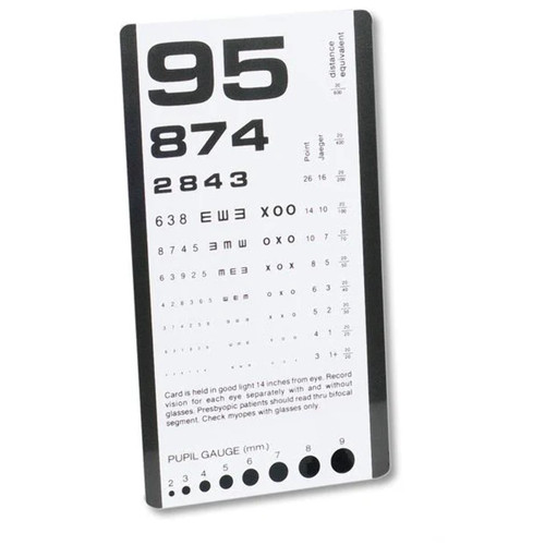 Pocket eye chart - eye,