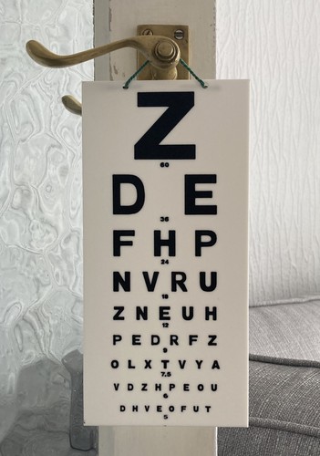 Snellen eye vision test - snellen,