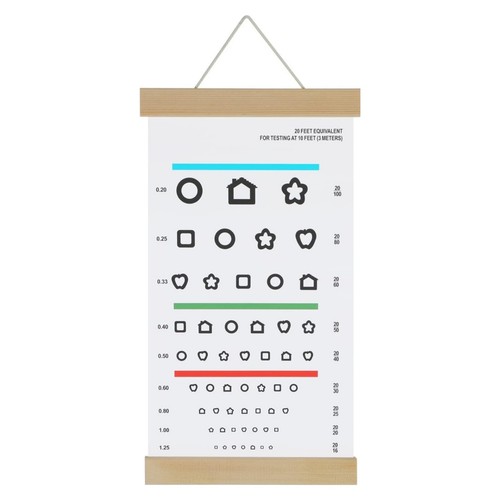 Paediatric eye test chart - chart, for