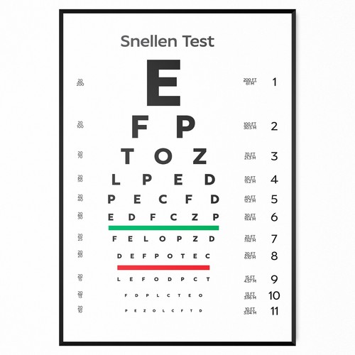 Snellen eye chart optician - eye,